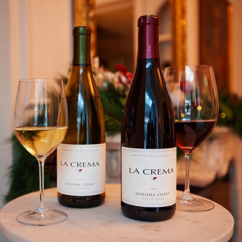 La Crema Chardonnay and Pinot Noir